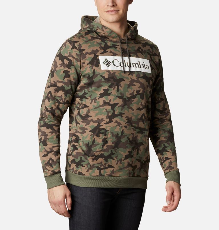 Chandail à capuchon imprimé Columbia Logo pour homme, Color: Cypress Camo, image 5