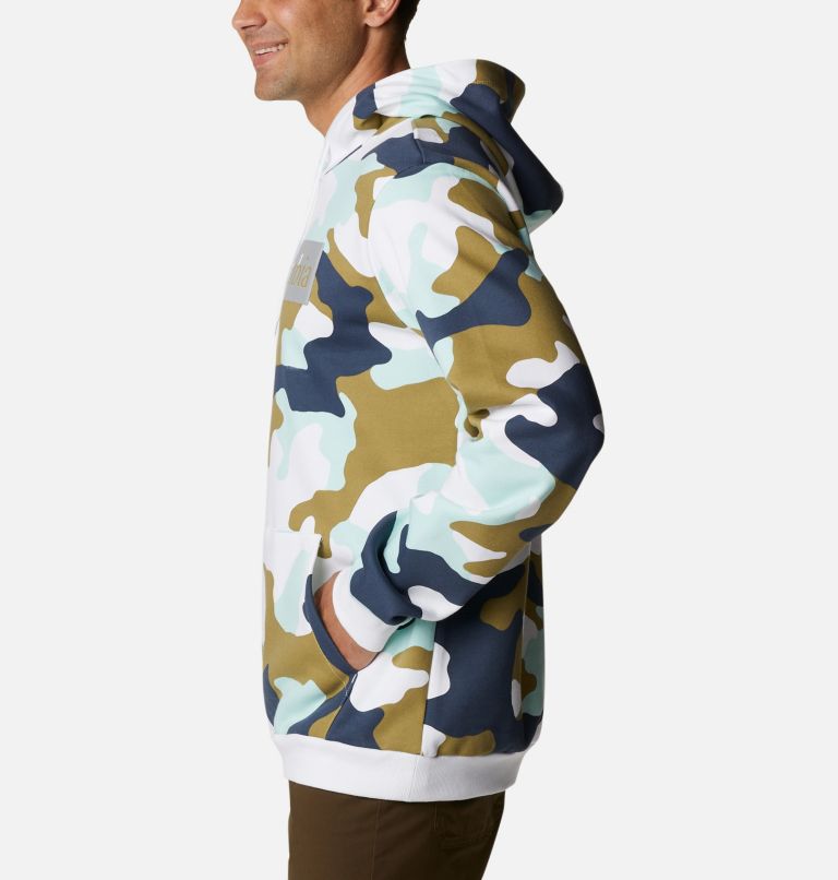 Chandail à capuchon imprimé Columbia Logo pour homme, Color: Savory Mod Camo, image 3