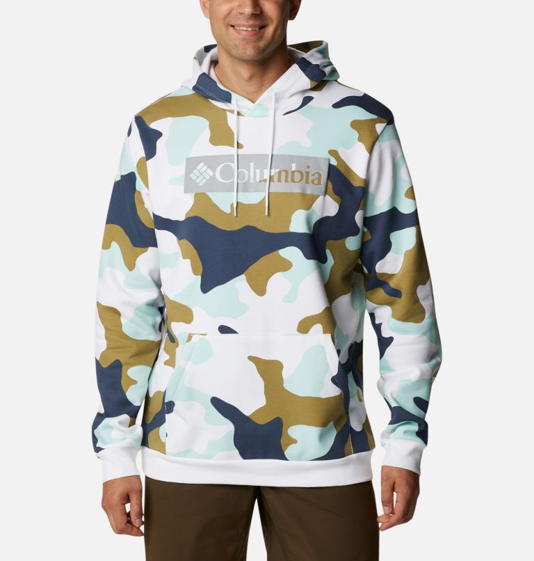 Chandail à capuchon imprimé Columbia Logo pour homme, Color: Savory Mod Camo, image 1