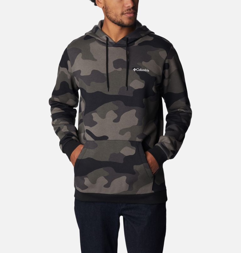 M Columbia Logo Printed Hoodie, Color: Black Mod Camo, image 5