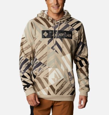 M Columbia Logo&trade; Printed Hoodie M Columbia Logo&trade; Printed Hoodie | 271 | L, Ancient Fossil Block Print Heather, front