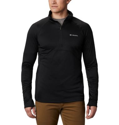 Men's Mt. Powder&trade; Half Zip Midlayer Mt. Powder&trade; Half Zip | 464 | S, Black, front