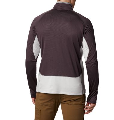Men's Mt. Powder&trade; Half Zip Midlayer Mt. Powder&trade; Half Zip | 464 | S, Dark Purple, Nimbus Grey, back