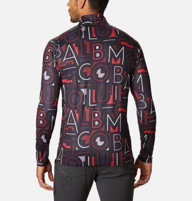 Men's Winter Power&trade; Half Zip Shirt Winter Power&trade; Half Zip | 043 | M, Black, Multicolor Typo, back