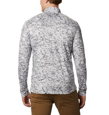 Men's Winter Power&trade; Half Zip Shirt Winter Power&trade; Half Zip | 043 | M, Nimbus Grey Crackle, back