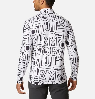 Men's Winter Power&trade; Half Zip Shirt Winter Power&trade; Half Zip | 043 | M, White Typo, back