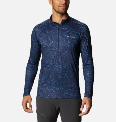 Men's Winter Power&trade; Half Zip Shirt Winter Power&trade; Half Zip | 043 | M, Collegiate Navy Crackle, front