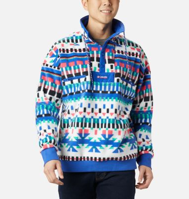 Powder Keg&trade; Fleece Powder Keg&trade; Fleece | 410 | S, White Print, Lapis Blue, front