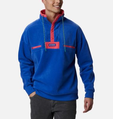 Powder Keg&trade; Fleece Unisex Powder Keg&trade; Fleece | 322 | L, Lapis Blue, Bright Geranium, front
