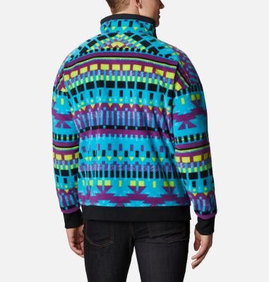 Powder Keg&trade; Fleece Unisex Powder Keg&trade; Fleece | 322 | L, Fjord Blue Print, Black, back