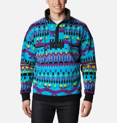 Powder Keg&trade; Fleece Unisex Powder Keg&trade; Fleece | 322 | L, Fjord Blue Print, Black, front