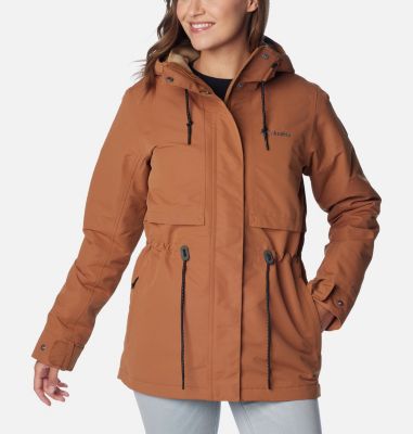 Chaqueta de Montaña Columbia Powder Lite Naranja Mujer