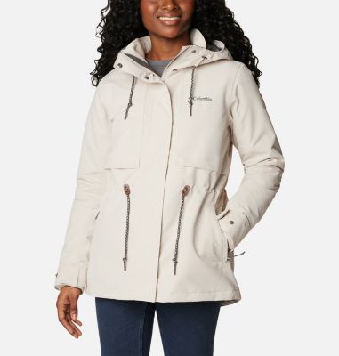 Womens white sale waterproof jacket