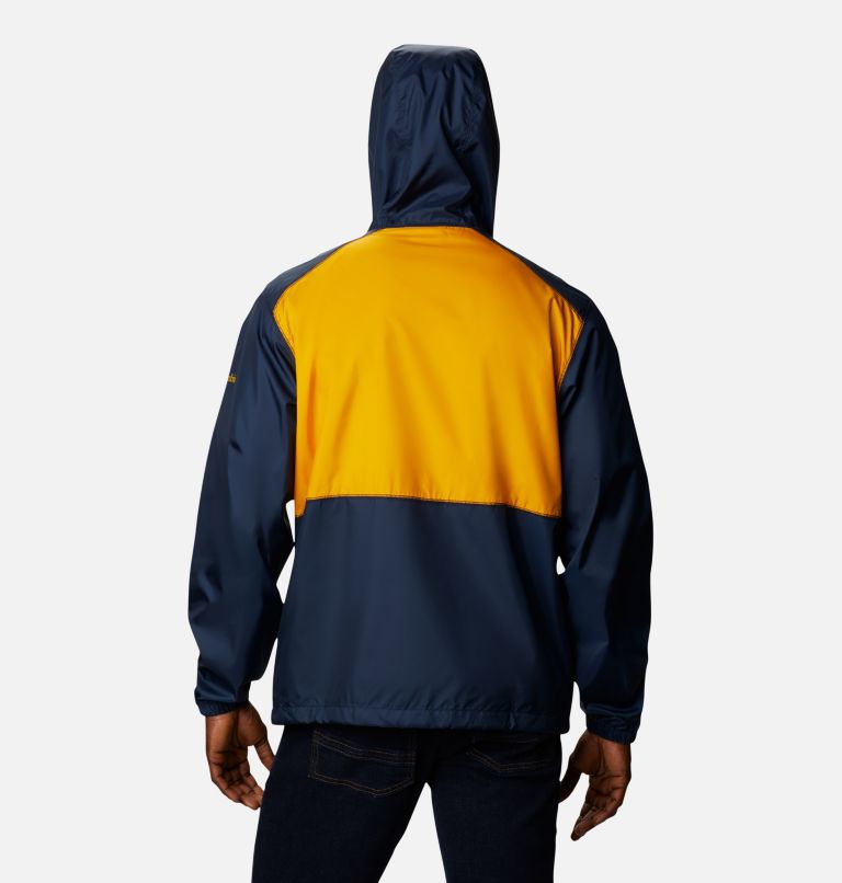 Thumbnail: Men's Collegiate Flash Forward Jacket - West Virginia, Color: WV - Collegiate Navy, MLB Gold, image 2