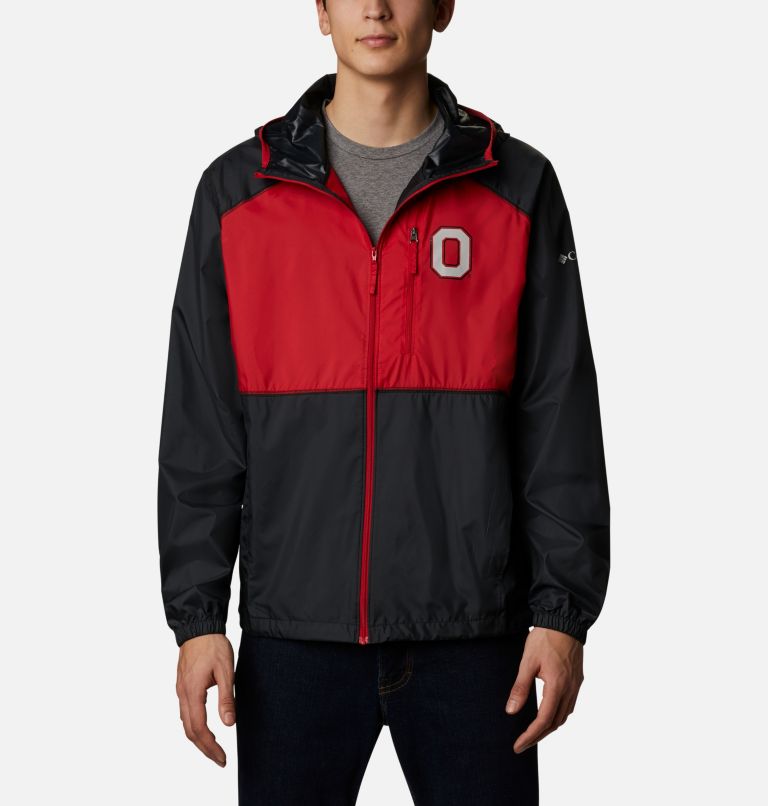 Thumbnail: Men's Collegiate Flash Forward Jacket - Ohio State, Color: OS - Black, Intense Red, image 1