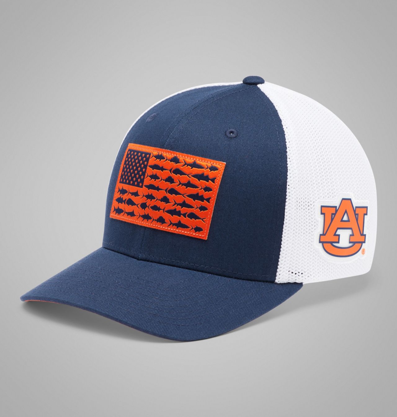 PFG Mesh™ Fish Flag Ball Cap - Auburn 1