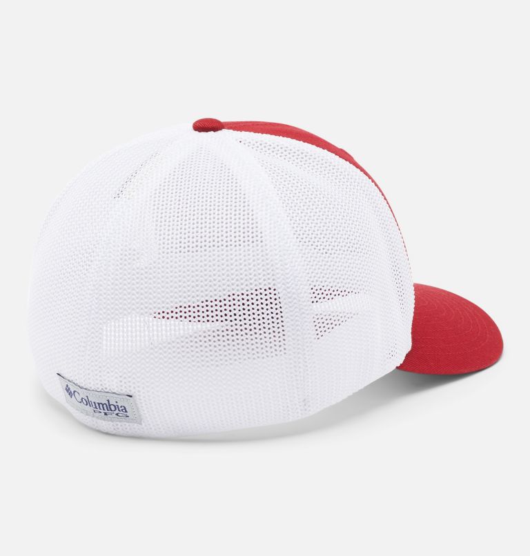 PFG Mesh Fish Flag Ball Cap - Arkansas, Color: ARK - Red Velvet, image 2