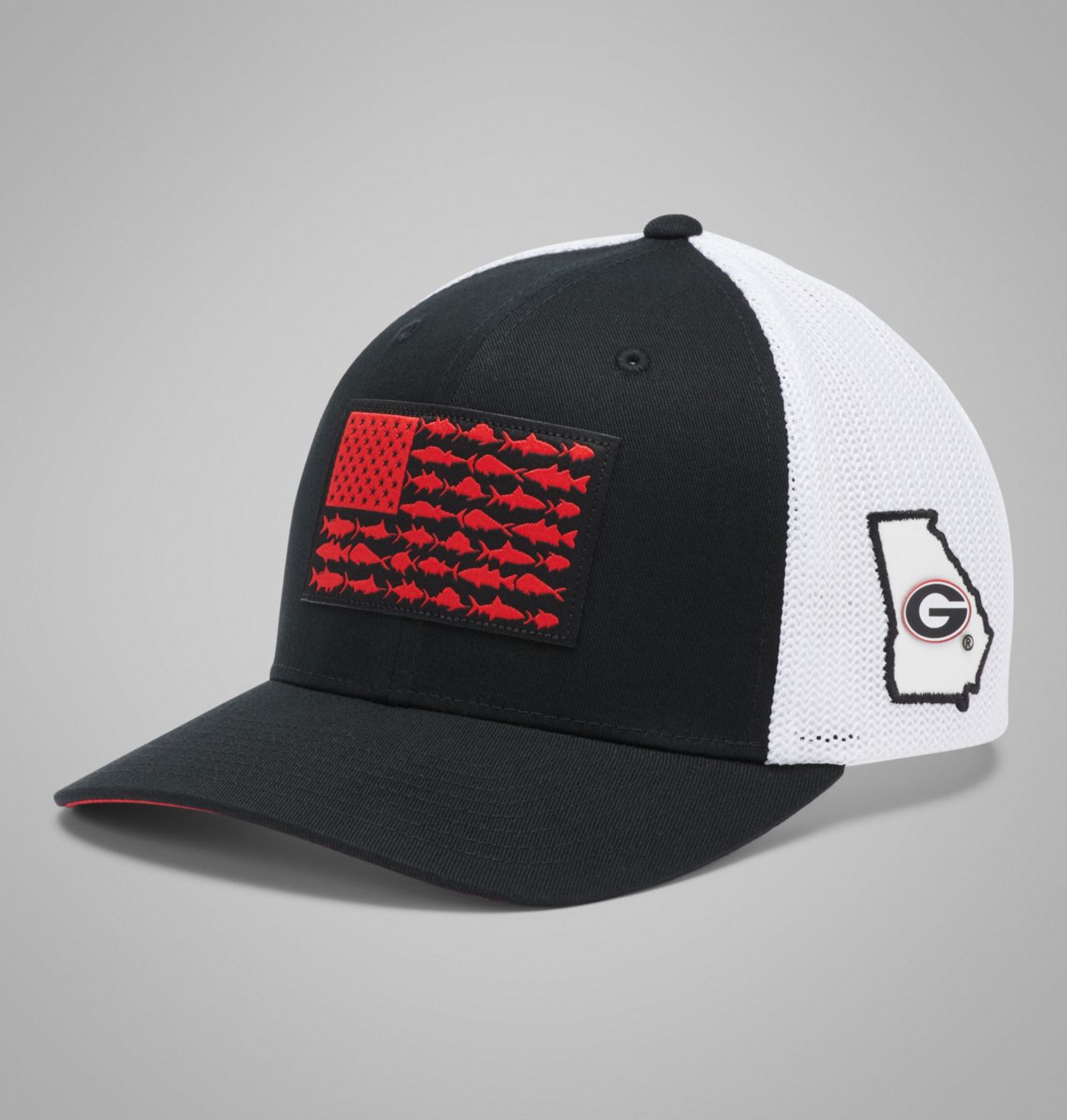 PFG Mesh™ Fish Flag Ball Cap - Georgia 1