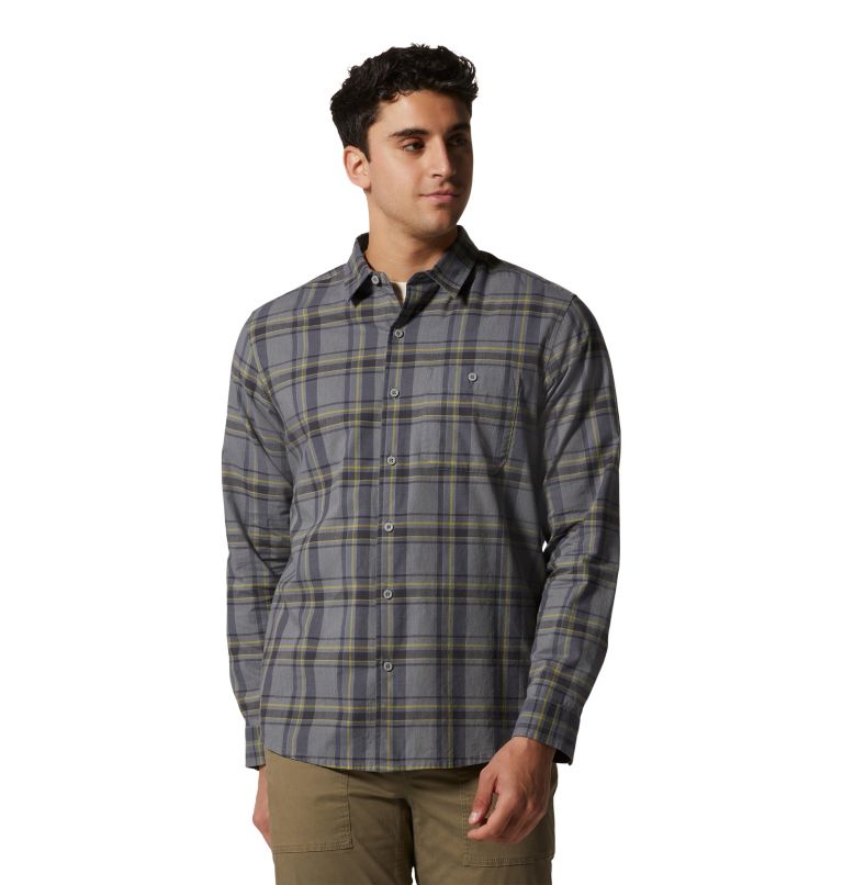 Men's Big Cottonwood Long Sleeve Shirt, Color: Light Storm