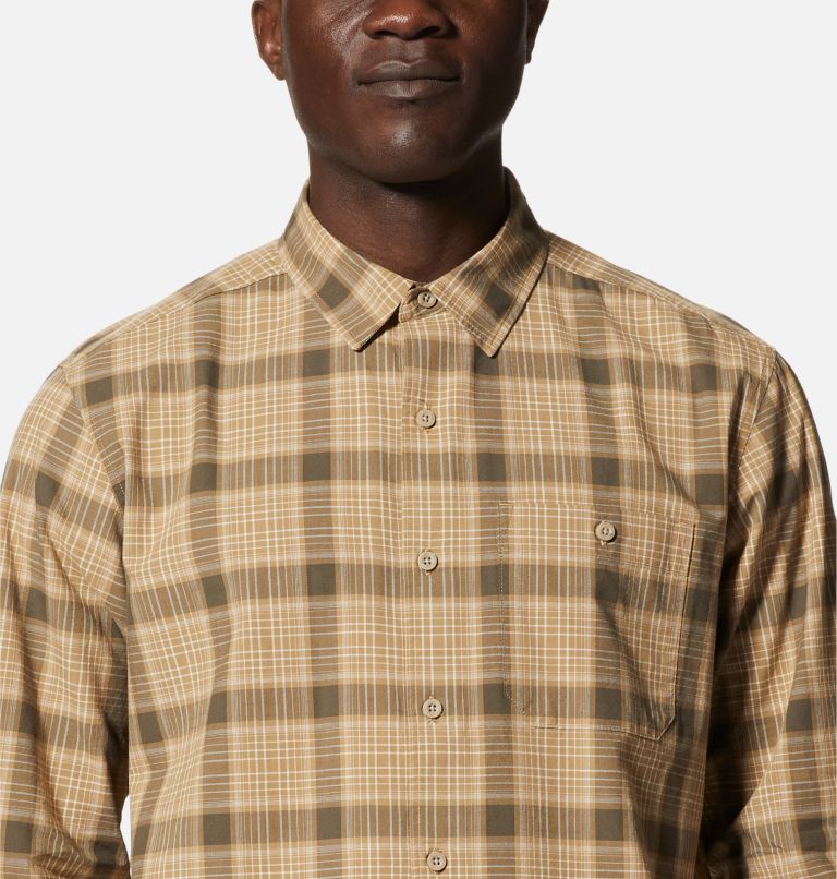 Men's Big Cottonwood Long Sleeve Shirt, Color: Ridgeline Moon Roof Plaid, image 4