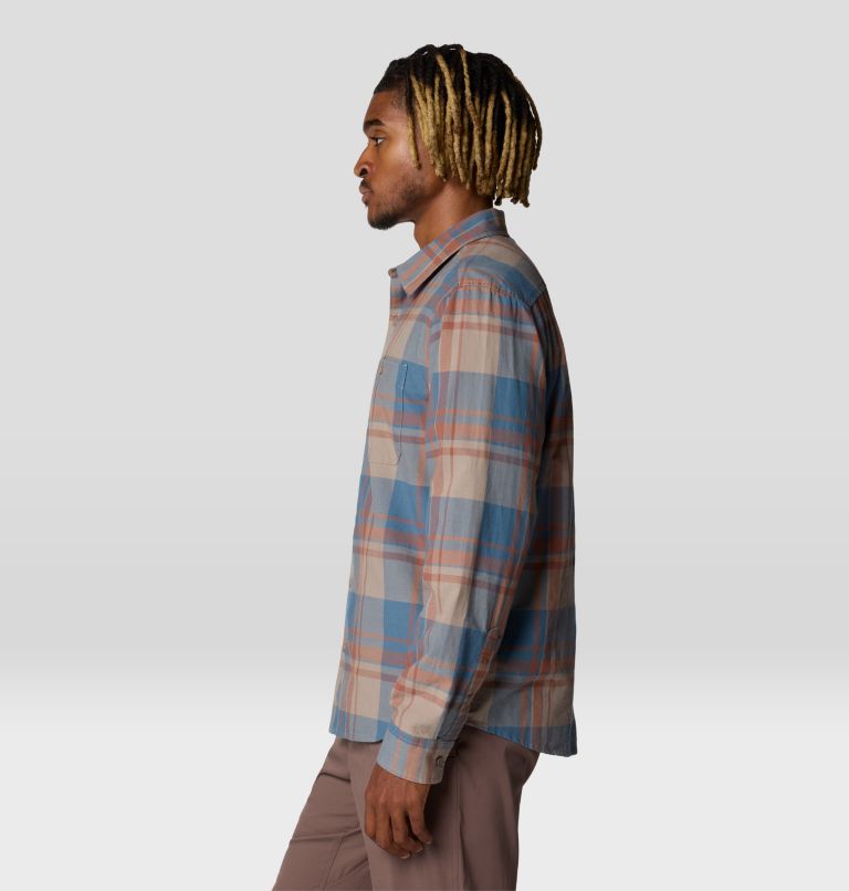 Men's Big Cottonwood Long Sleeve Shirt, Color: Dunes Fireside Plaid, image 3