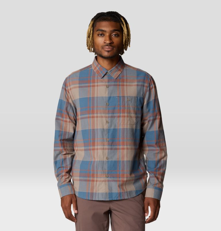 Men's Big Cottonwood Long Sleeve Shirt, Color: Dunes Fireside Plaid, image 5