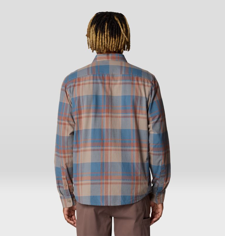 Men's Big Cottonwood Long Sleeve Shirt, Color: Dunes Fireside Plaid, image 2