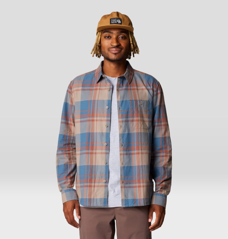 Men's Big Cottonwood Long Sleeve Shirt, Color: Dunes Fireside Plaid, image 1