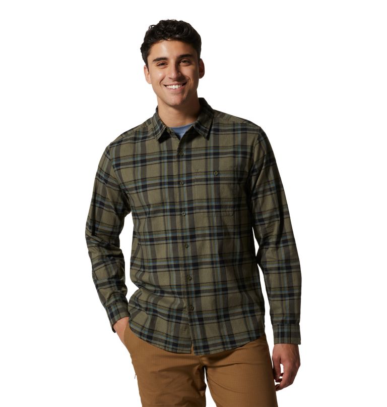 Chemise à manches longues Big Cottonwood Homme, Color: Surplus Green, image 1
