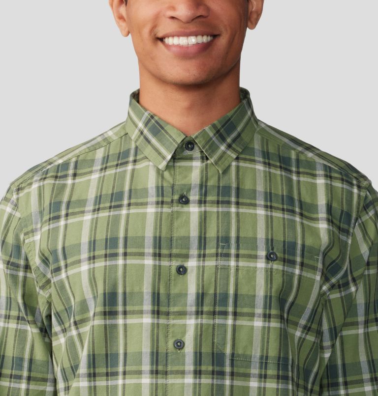 Thumbnail: Men's Big Cottonwood Long Sleeve Shirt, Color: Field Trailhead Plaid, image 4