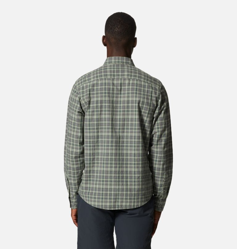 Men's Big Cottonwood Long Sleeve Shirt, Color: Field Canopy Plaid, image 2