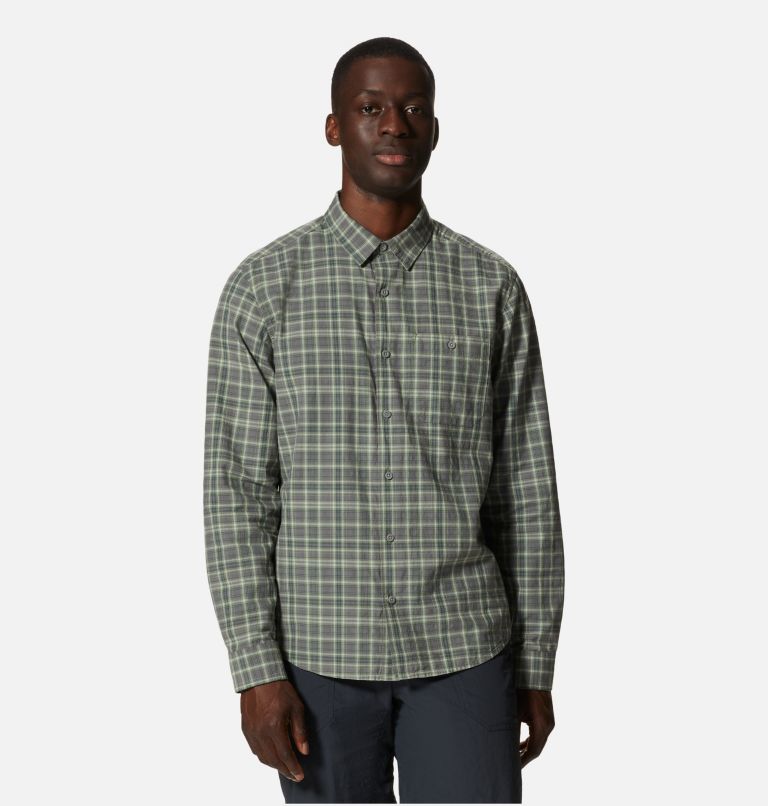 Thumbnail: Men's Big Cottonwood Long Sleeve Shirt, Color: Field Canopy Plaid, image 1