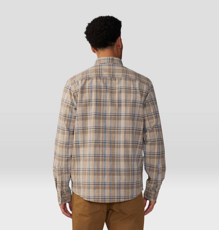 Men's Big Cottonwood Long Sleeve Shirt, Color: Badlands Trailhead Plaid, image 2