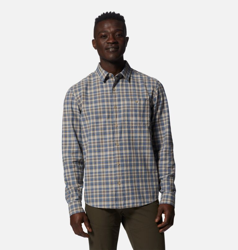 Men's Big Cottonwood Long Sleeve Shirt, Color: Badlands Canopy Plaid, image 1