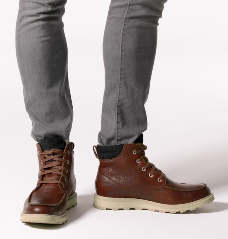 Boots Imperméables Madson II Moc Toe Homme, Color: Gaucho Tan, Oatmeal