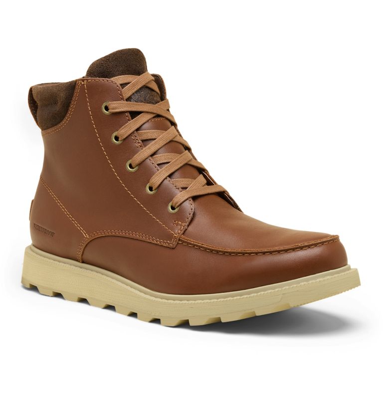 MADSON II Men's Moc Toe Waterproof Boot, Color: Velvet Tan, Tobacco, image 7