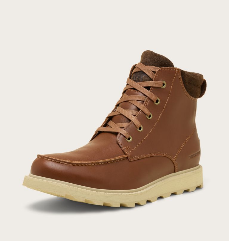 MADSON II Men's Moc Toe Waterproof Boot, Color: Velvet Tan, Tobacco, image 8