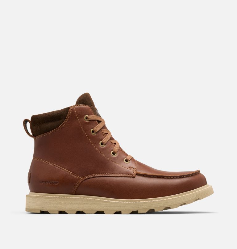 MADSON II Men's Moc Toe Waterproof Boot, Color: Velvet Tan, Tobacco, image 1