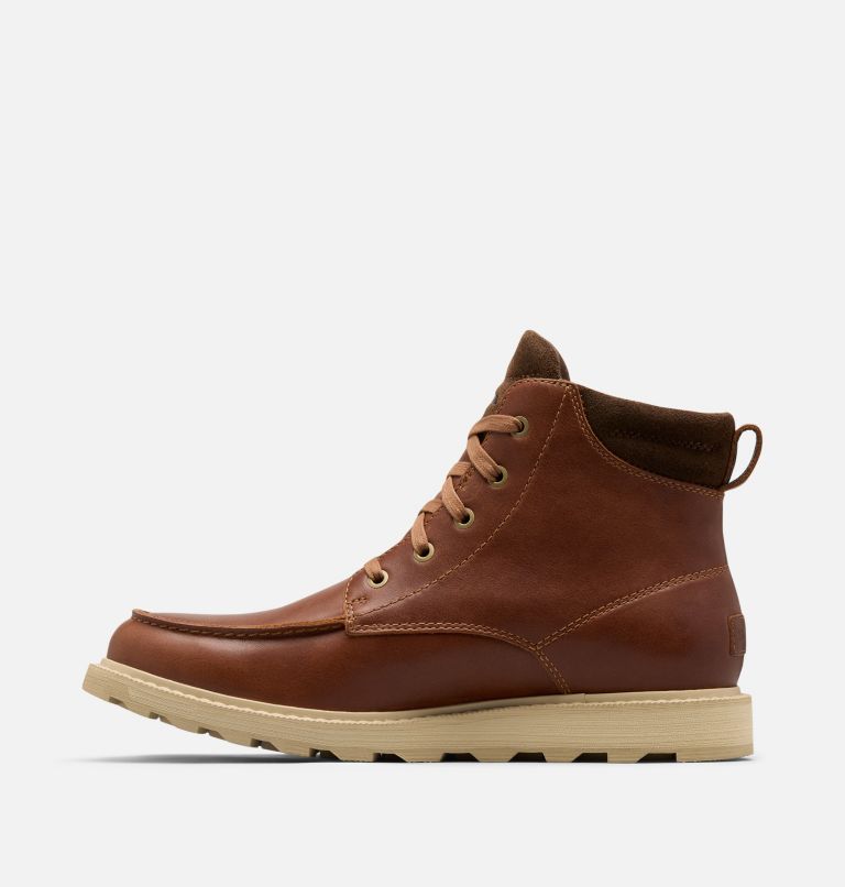 MADSON II Men's Moc Toe Waterproof Boot, Color: Velvet Tan, Tobacco, image 4