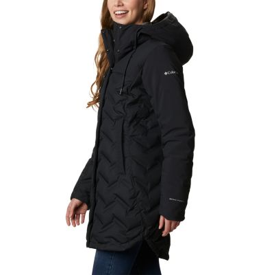 womens columbia long puffer coat