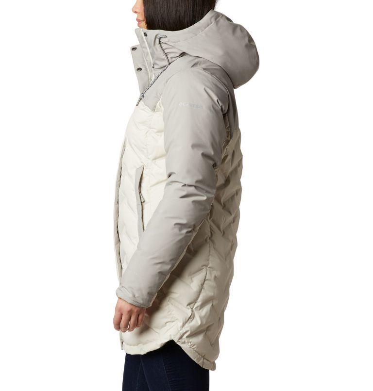 Mountain Croo Long Down Jacket | 191 | XXL, Color: Chalk, Flint Grey, image 3