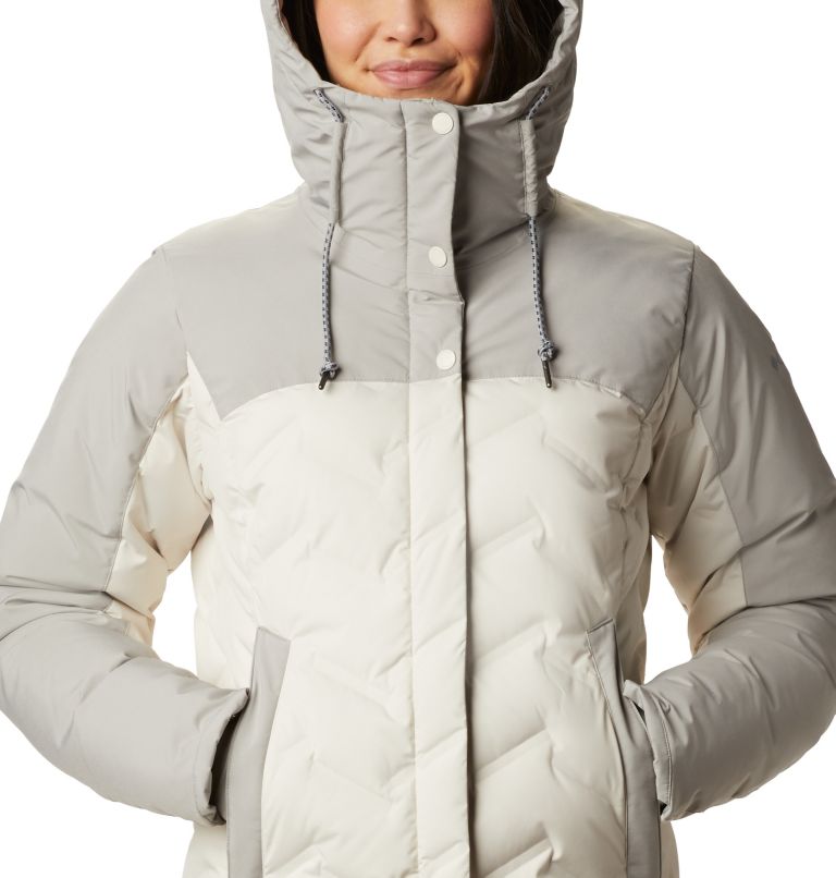 Mountain Croo Long Down Jacket | 191 | XXL, Color: Chalk, Flint Grey, image 4
