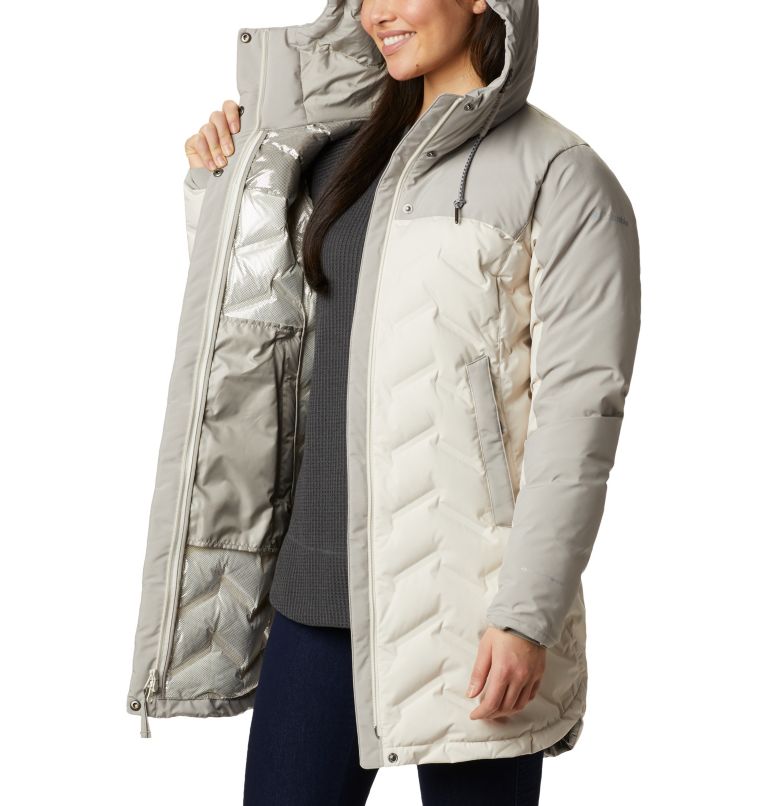 Mountain Croo Long Down Jacket | 191 | XXL, Color: Chalk, Flint Grey, image 5