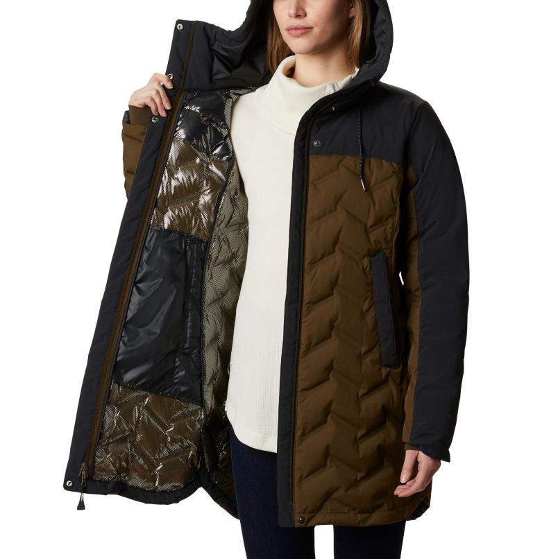 Mountain Croo Long Down Jacket | 319 | S, Color: Olive Green, Black, image 5