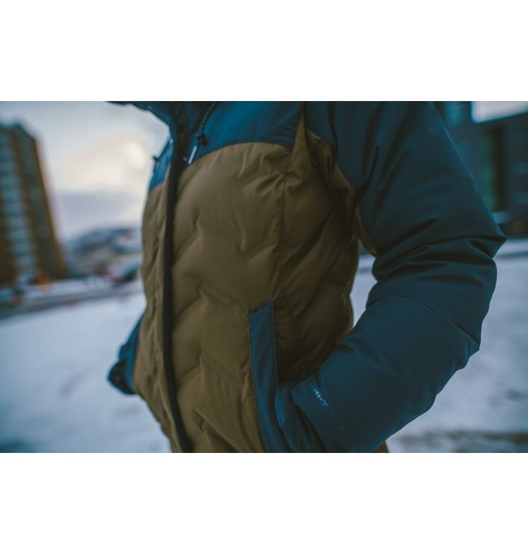 Mountain Croo Long Down Jacket | 319 | S, Color: Olive Green, Black, image 7