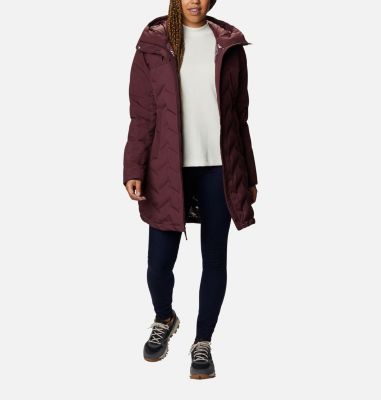 Women's Mountain Croo&trade; Long Down Jacket Mountain Croo&trade; Long Down Jacket | 010 | M, Malbec, front