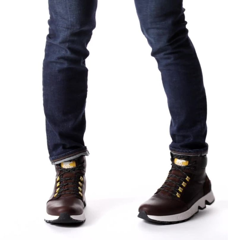 Thumbnail: Mac Hill Mid wasserdichter Sneaker-Stiefel für Männer, Color: Tobacco, Black, image 2