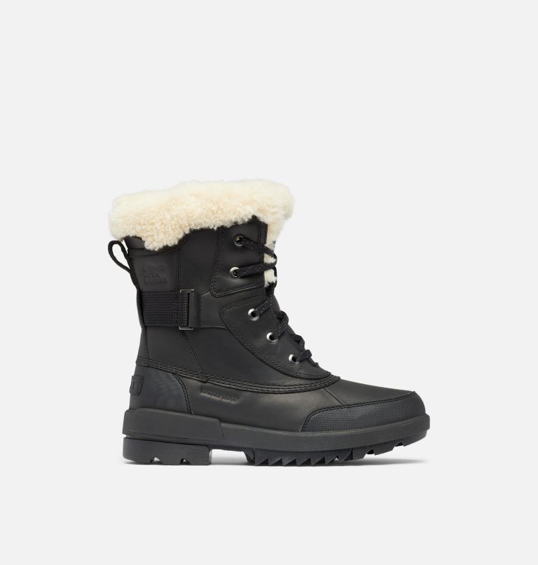 White sorel hotsell boots with fur