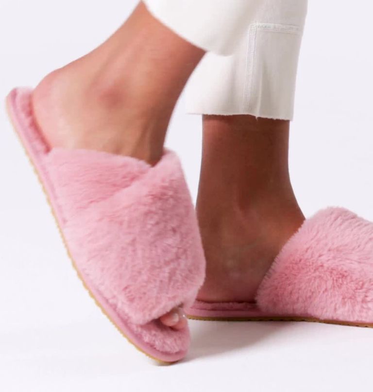 Thumbnail: Women's Sorel Go - Mail Run Slipper, Color: Eraser Pink, Sea Salt, image 2