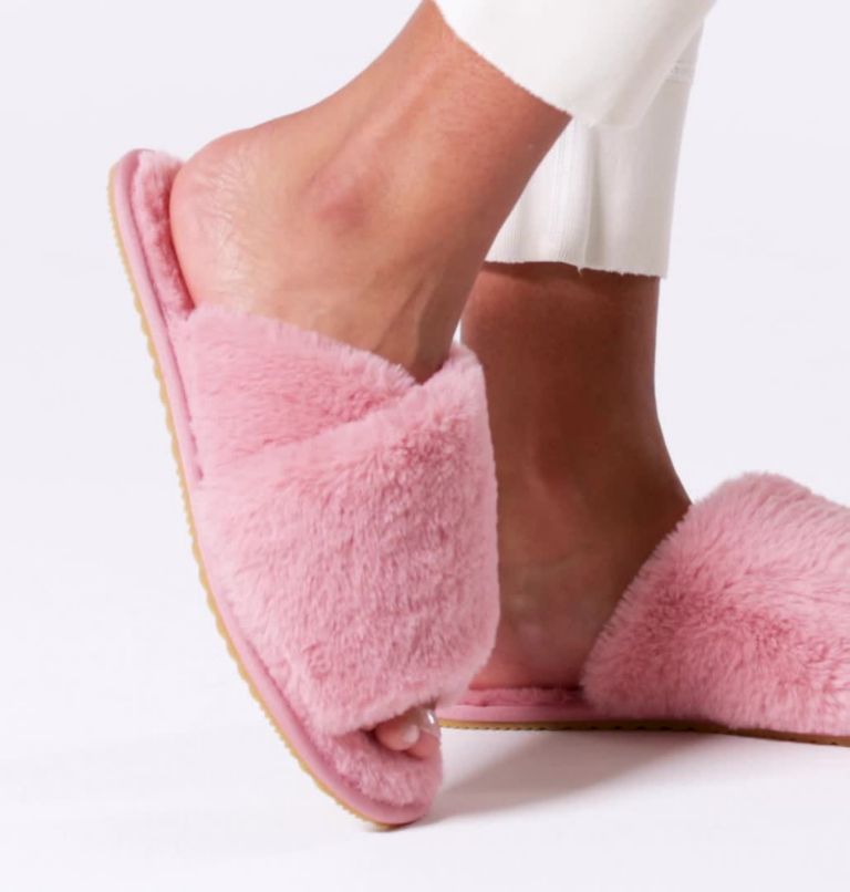 Women's Sorel Go - Mail Run Slipper, Color: Eraser Pink, Sea Salt